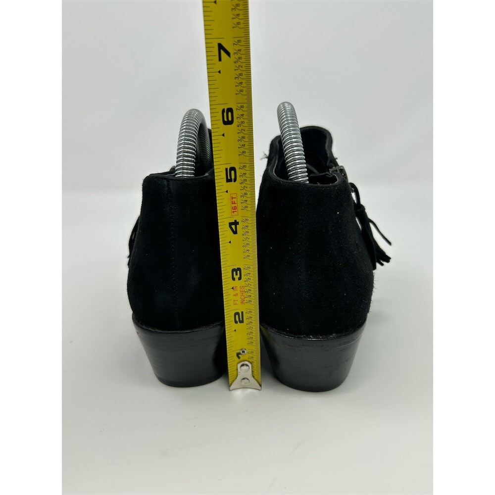 Vionic Serena Ankle Booties Black Side Zip Tassel Comfort Low Heel Size 8 Wide - Picture 8 of 11